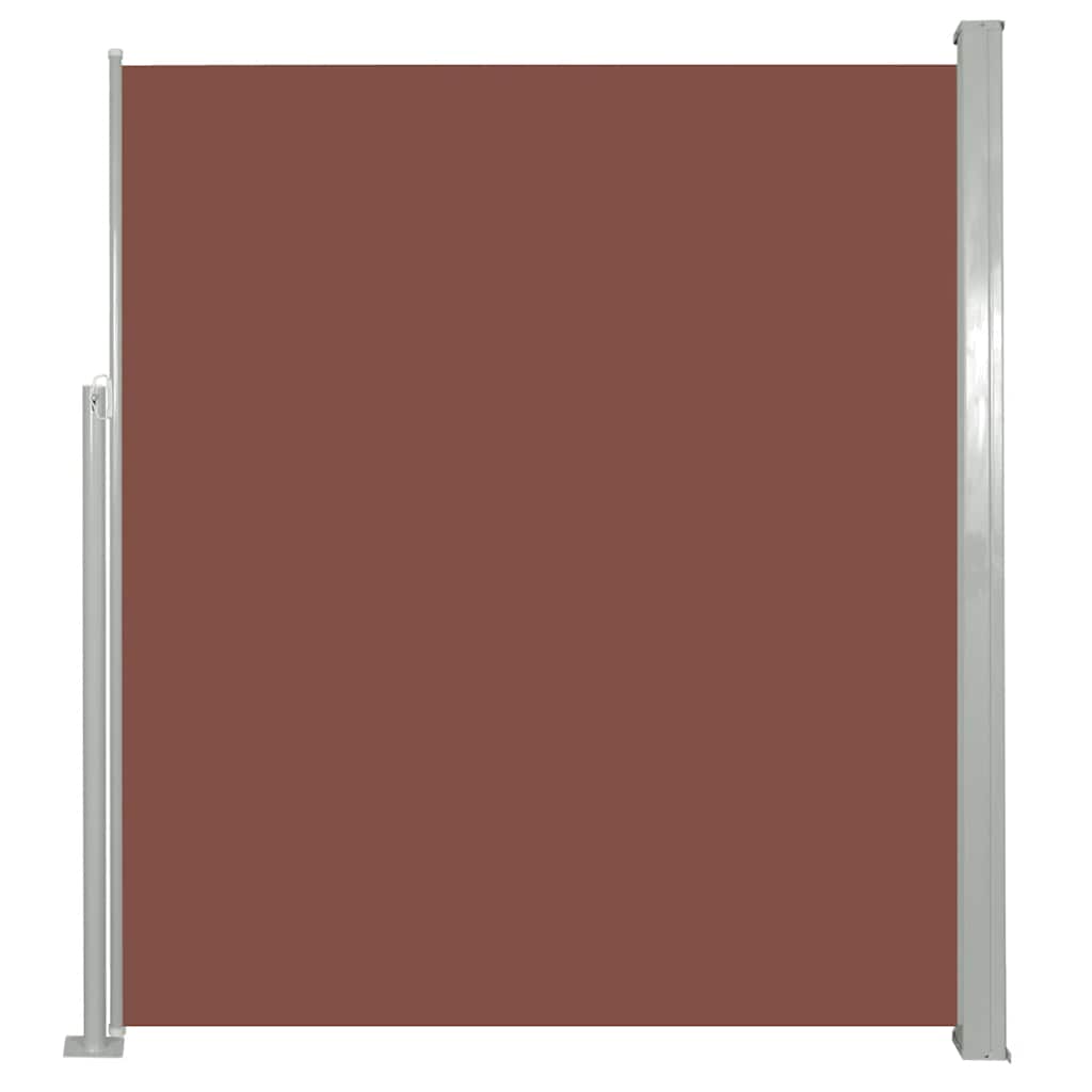 Ausziehbare Seitenmarkise 120×500 cm Braun