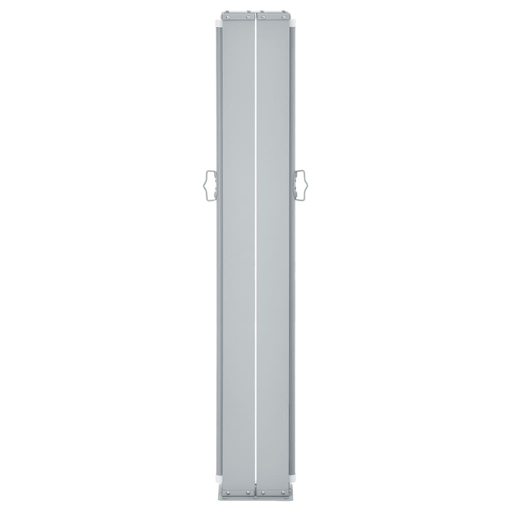 Extendable side awning red 160 x 600 cm