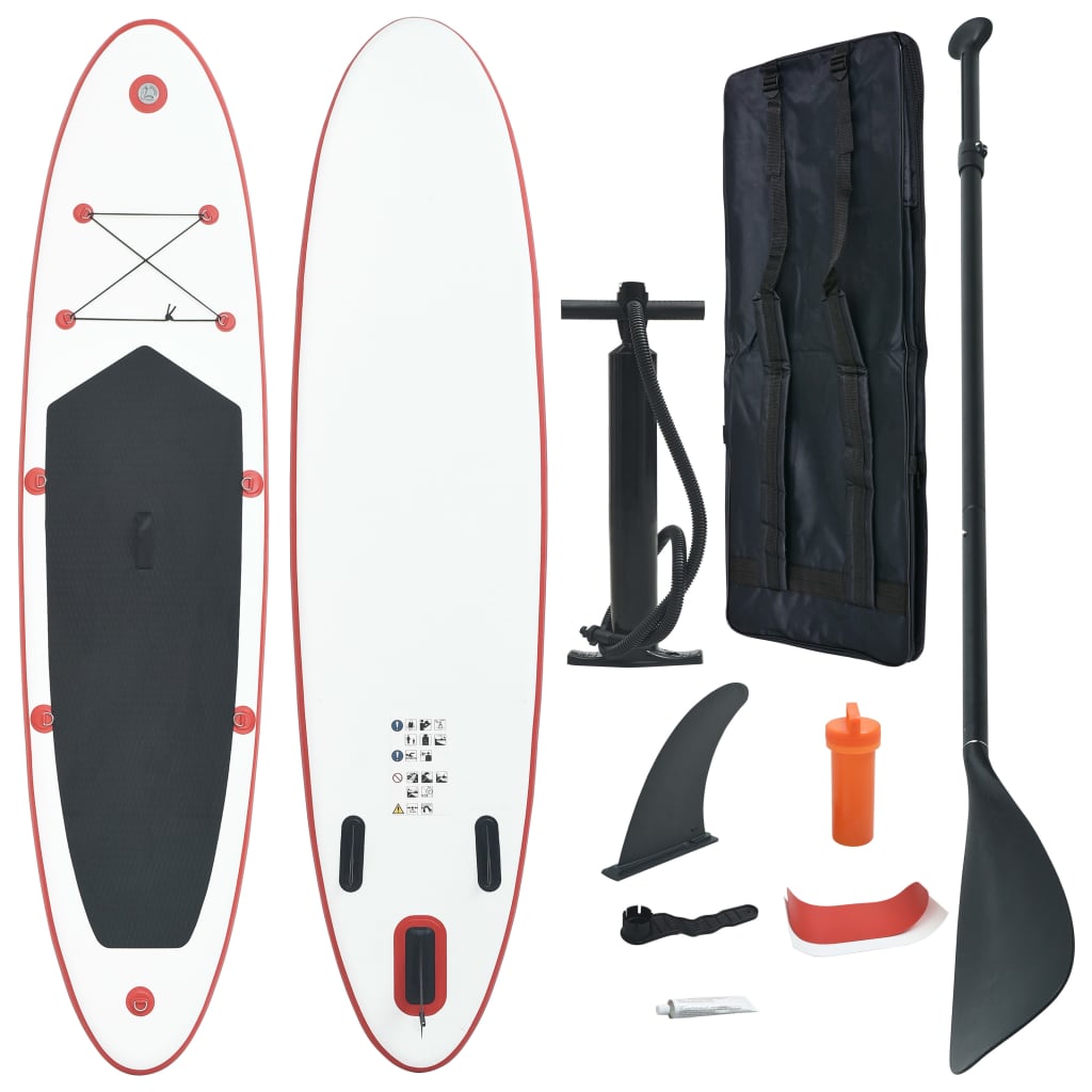 SUP Board Inflatable Red and White