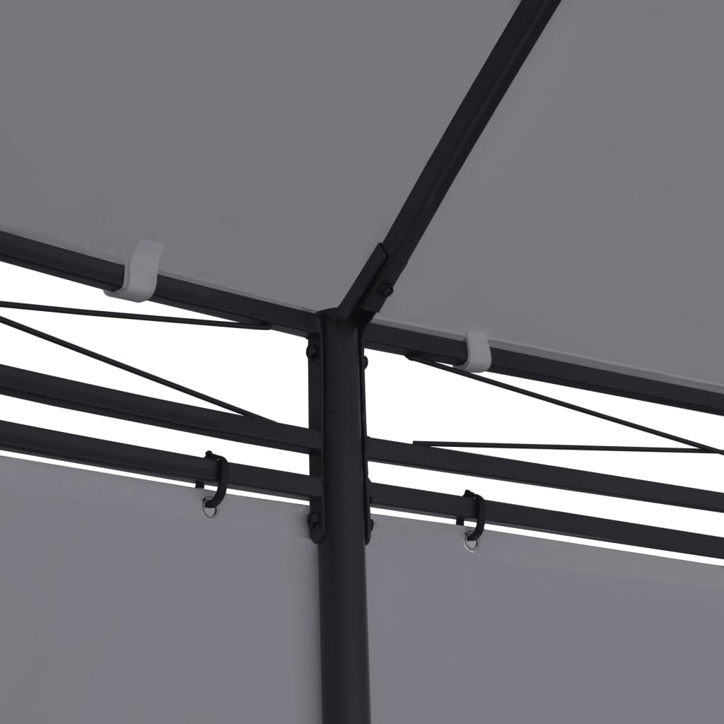 Gazebo with curtains 520x349x255 cm anthracite