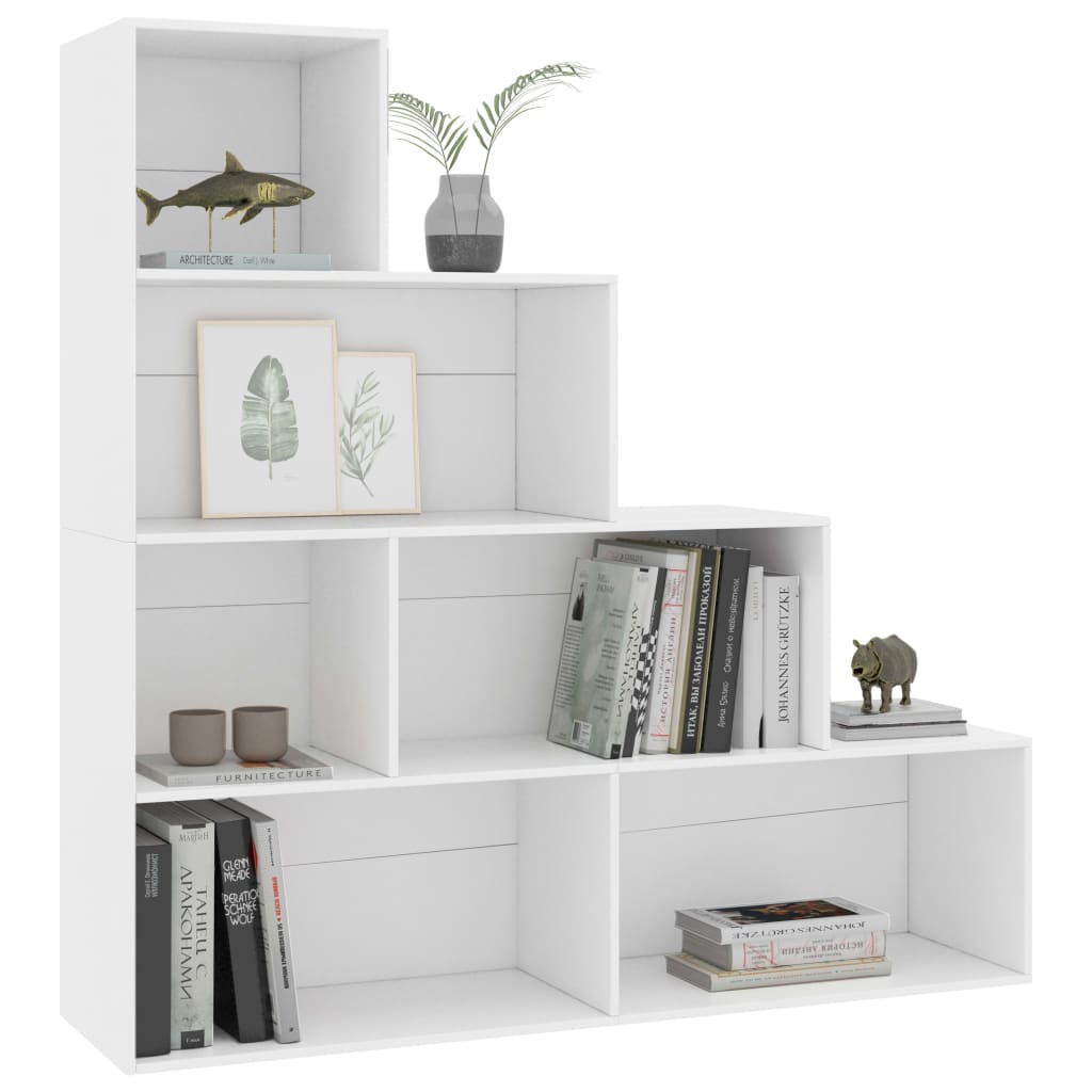 Bookcase/room divider white 155x24x160 cm made of wood