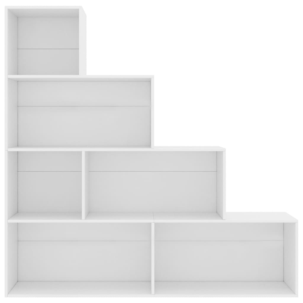 Bookcase/room divider white 155x24x160 cm made of wood