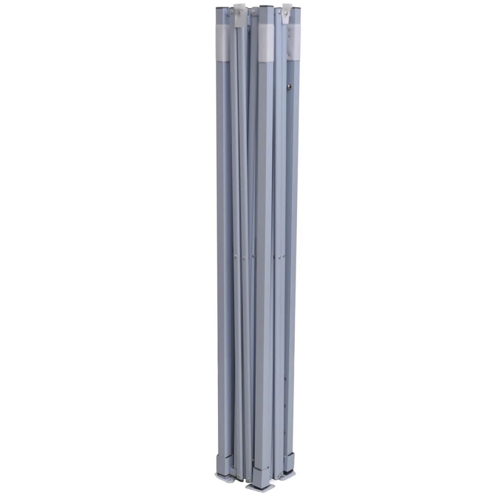 Professional foldable party tent with 2 side walls 3x3m steel white