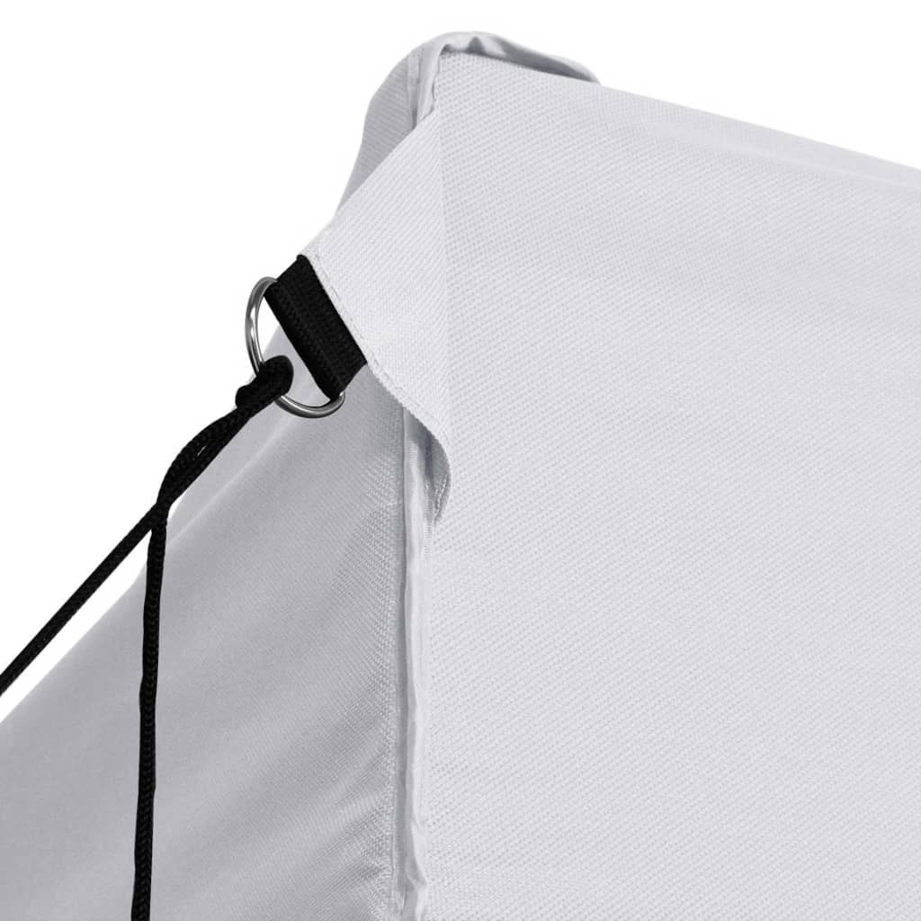 Profi-Partyzelt Faltbar mit 4 Seitenwänden 280x410x315 cm Stahl Weiß