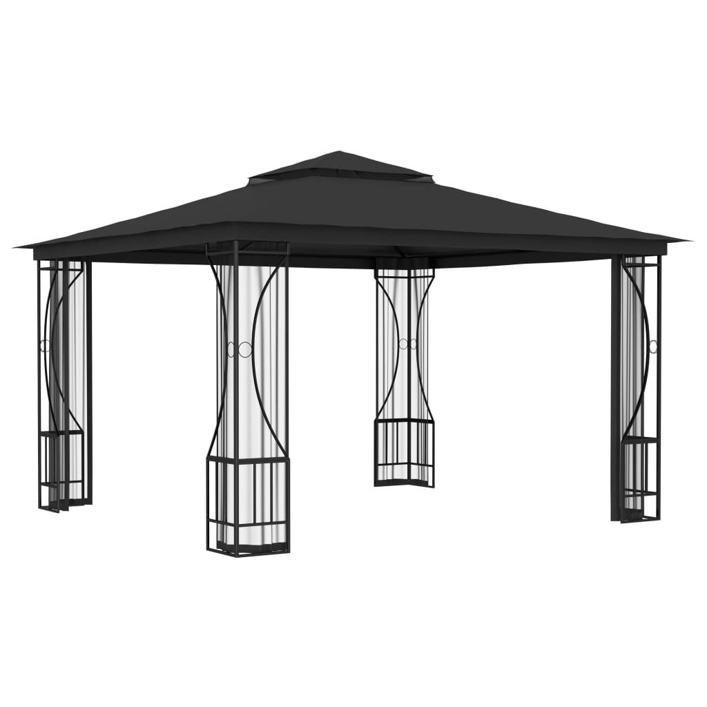 Gazebo with net 300x300x265 cm anthracite