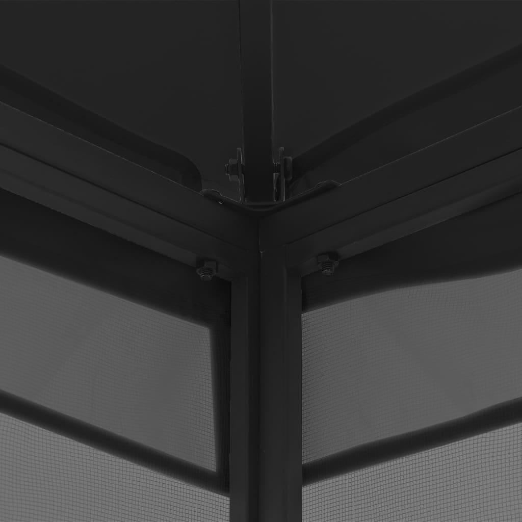 Gazebo with net 300x300x265 cm anthracite