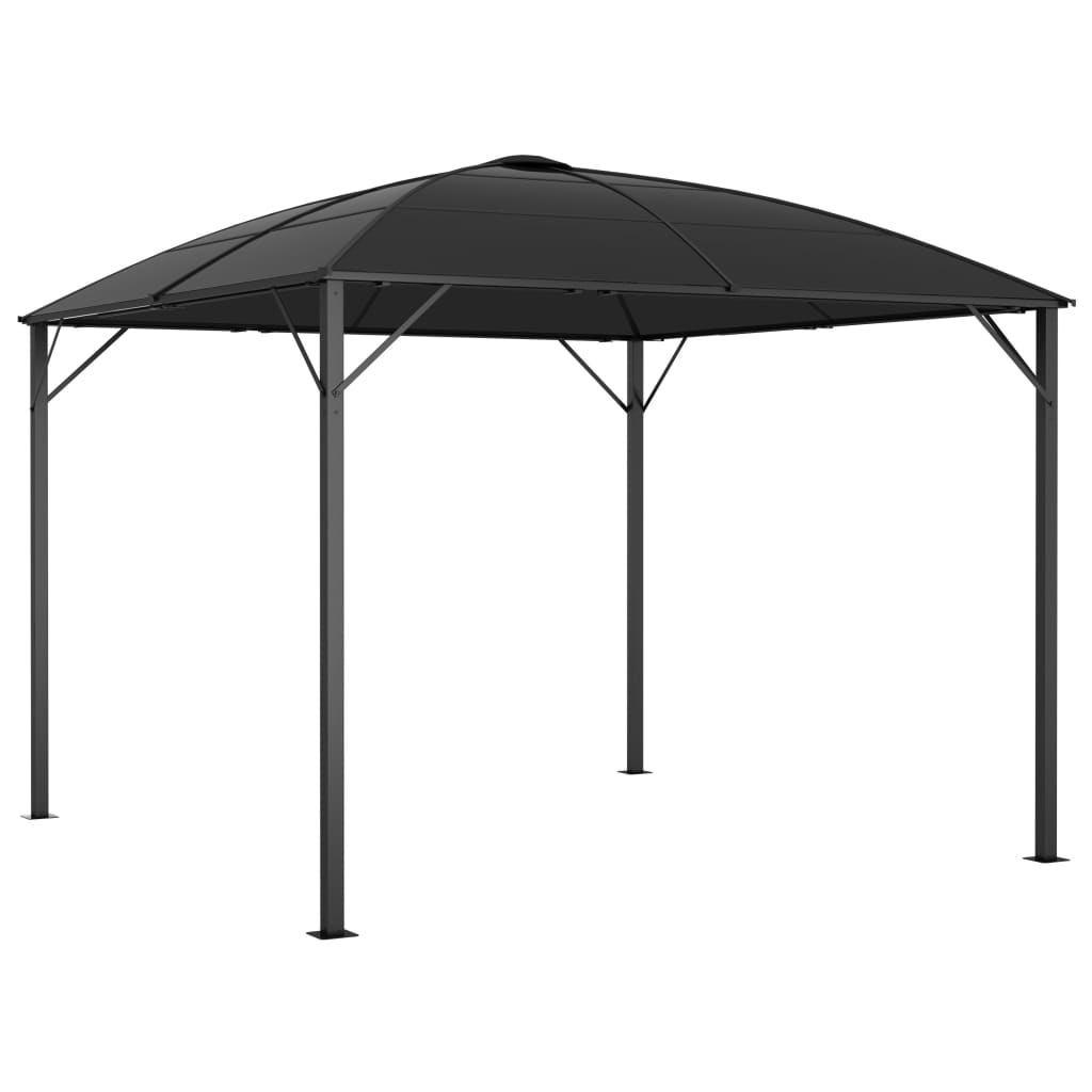 Gazebo with curtains 300 x 300 x 265 cm anthracite