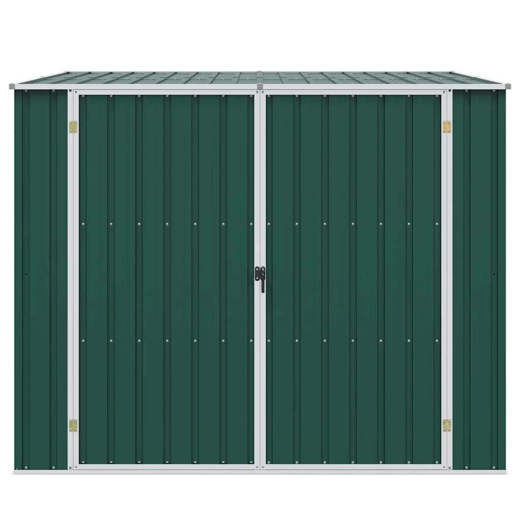 Gerätehaus Grün 195x198x159 cm Verzinkter Stahl