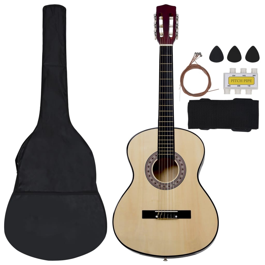 8 pcs. Classical guitar set for children and beginners 3/4 36"