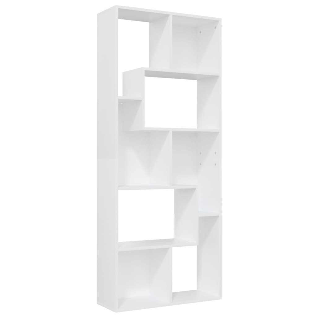 Bücherregal Weiß 67x24x161 cm Holzwerkstoff