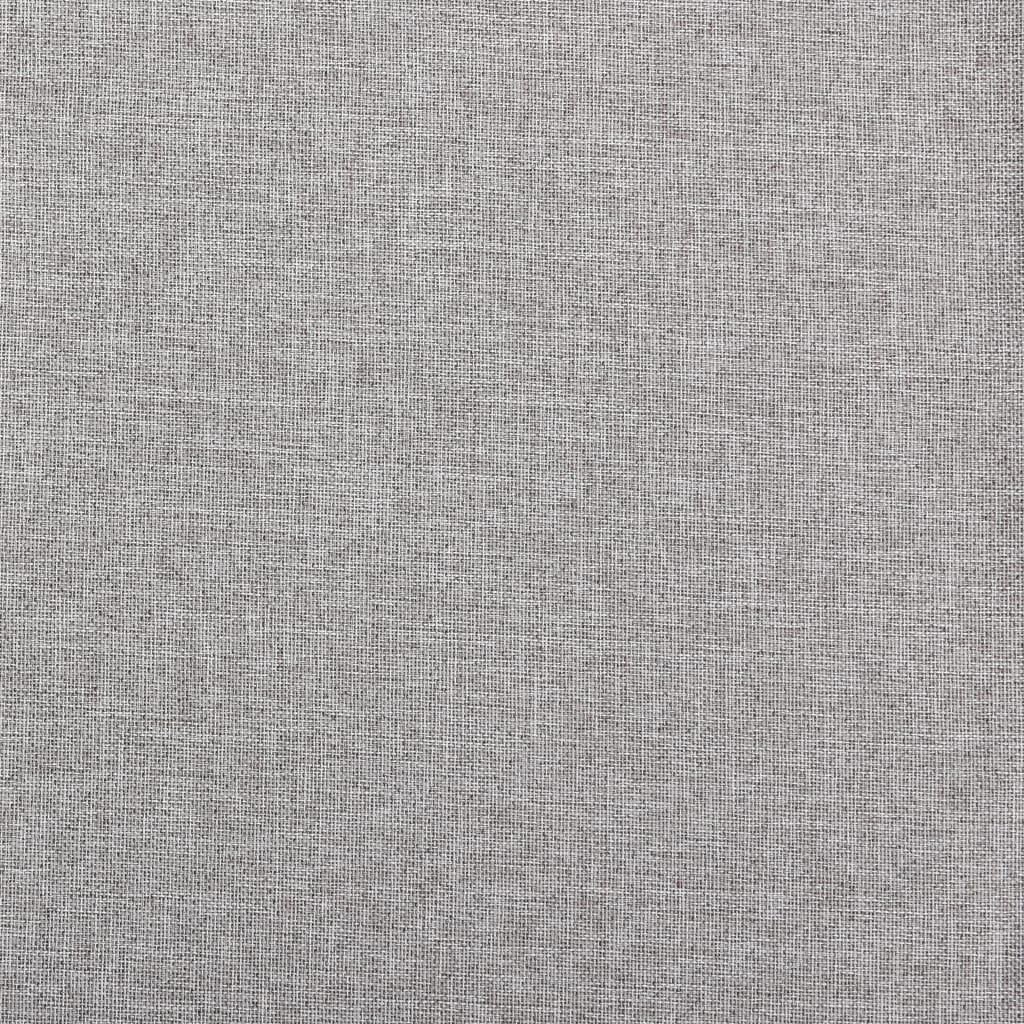 Verdunkelungsvorhänge Ösen Leinenoptik 2 Stk. Grau 140x245 cm