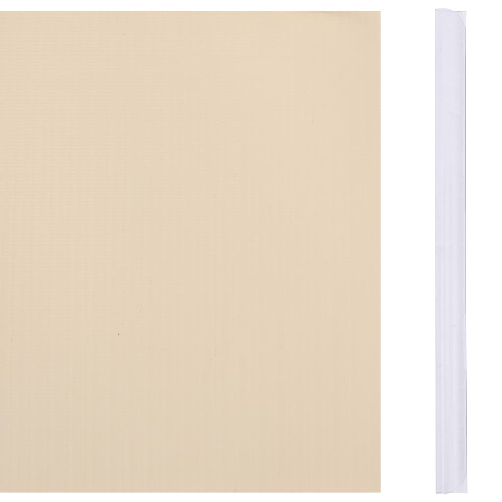 Garten-Sichtschutz PVC 70x0,19 m Creme