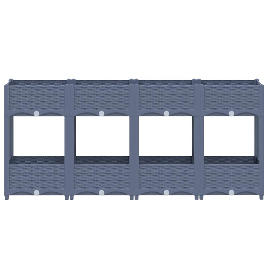 Raised bed 160x40x71 cm polypropylene