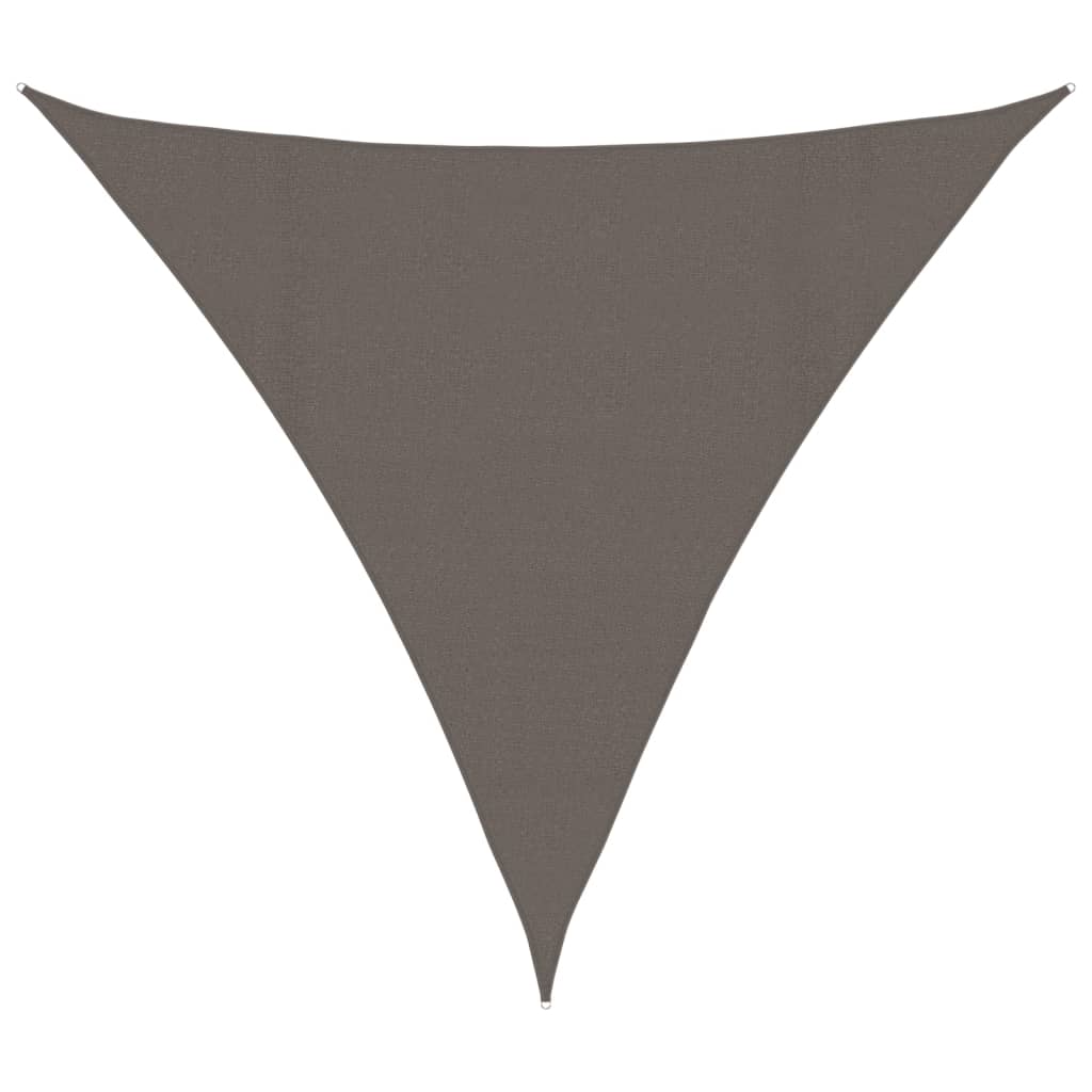 Sonnensegel 160 g/m² Anthrazit 4x4x4 m HDPE