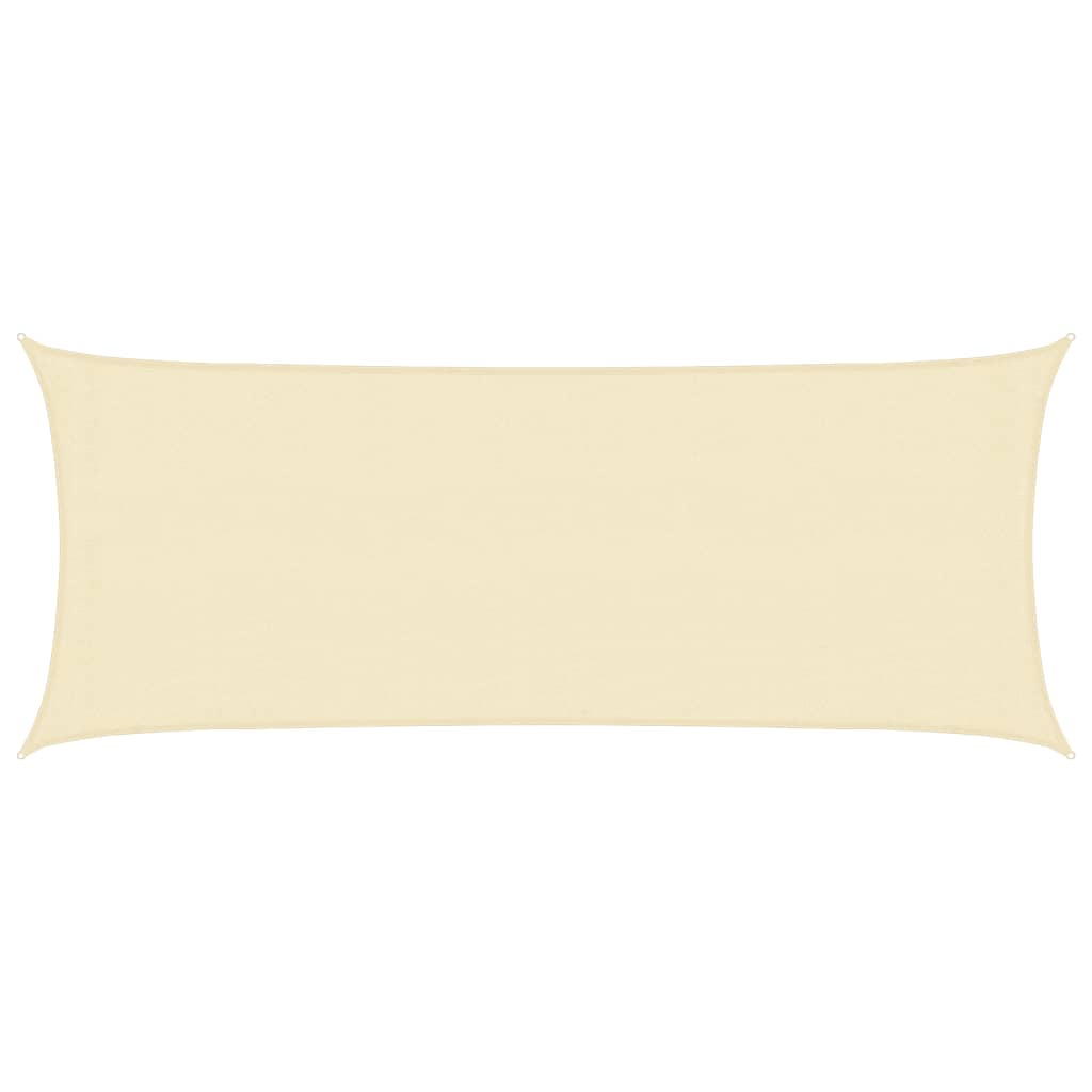 Sonnensegel 160 g/m² Creme 2x5 m HDPE