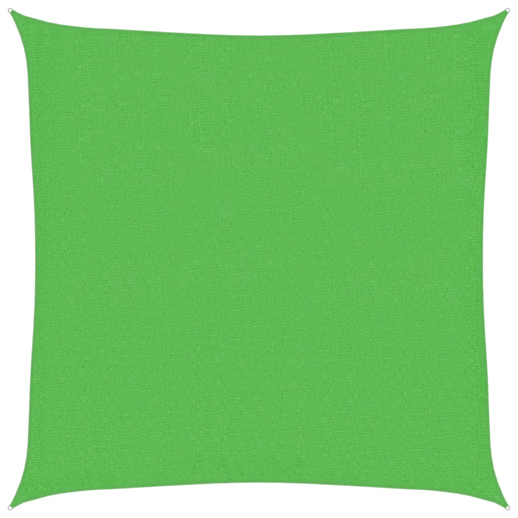 Sonnensegel 160 g/m² Hellgrün 3x3 m HDPE