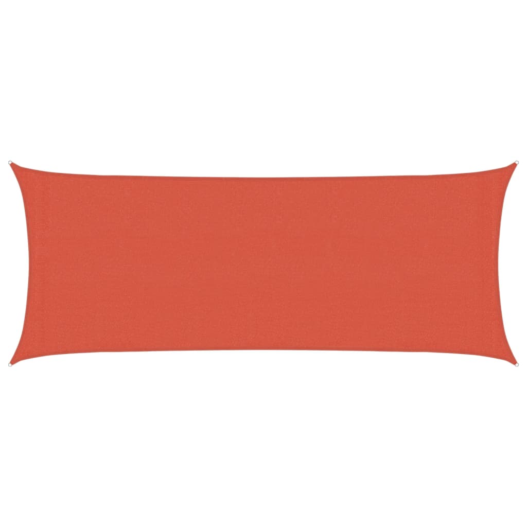 Sonnensegel 160 g/m² Terrakottarot 2x5 m HDPE