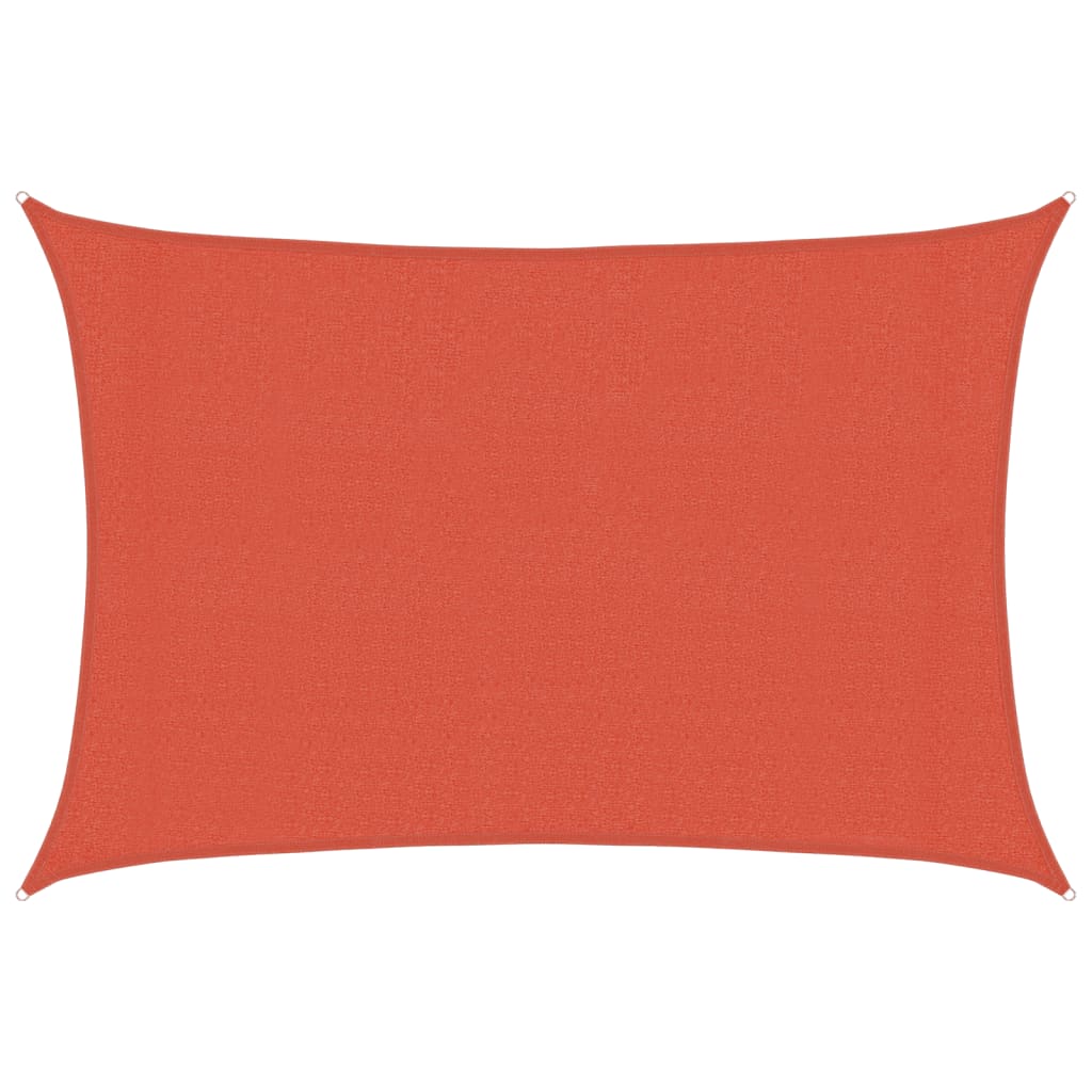 Sonnensegel 160 g/m² Terrakottarot 3x4,5 m HDPE