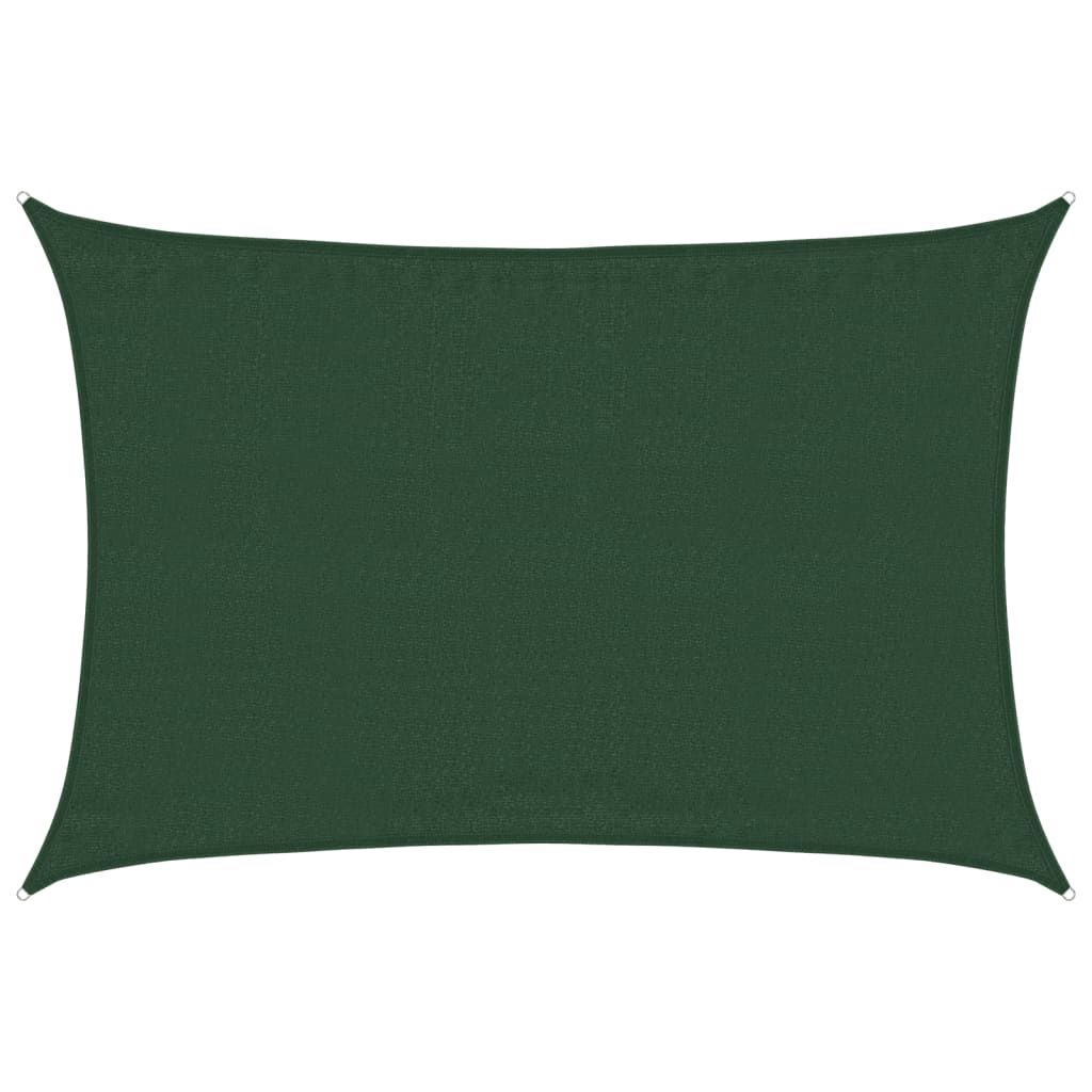 Sonnensegel 160 g/m² Dunkelgrün 3,5x4,5 m HDPE
