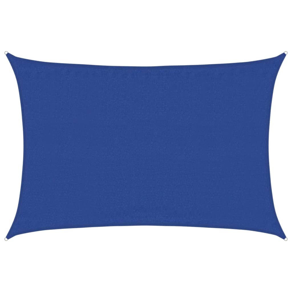 Sonnensegel 160 g/m² Rechteckig Blau 3,5x4,5 m HDPE