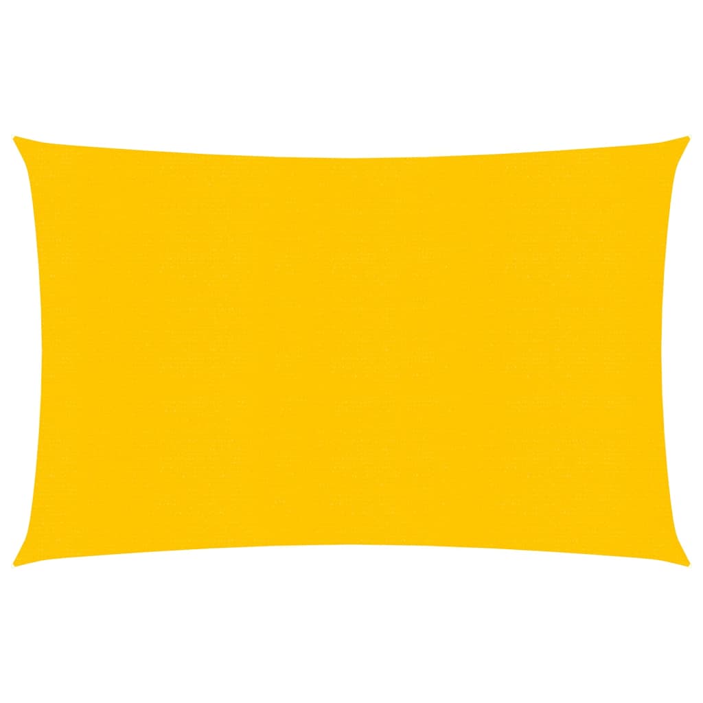 Sonnensegel 160 g/m² Rechteckig Gelb 5x6 m HDPE