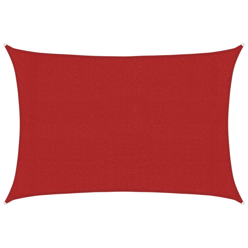 Sonnensegel 160 g/m² Rot 3x5 m HDPE