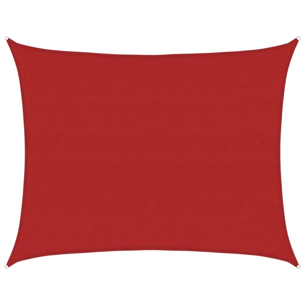 Sonnensegel 160 g/m² Rot 6x8 m HDPE
