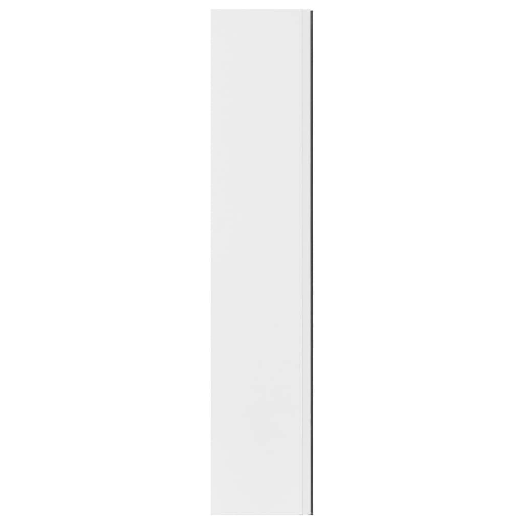Bad-Spiegelschrank Weiß 60x15x75 cm MDF