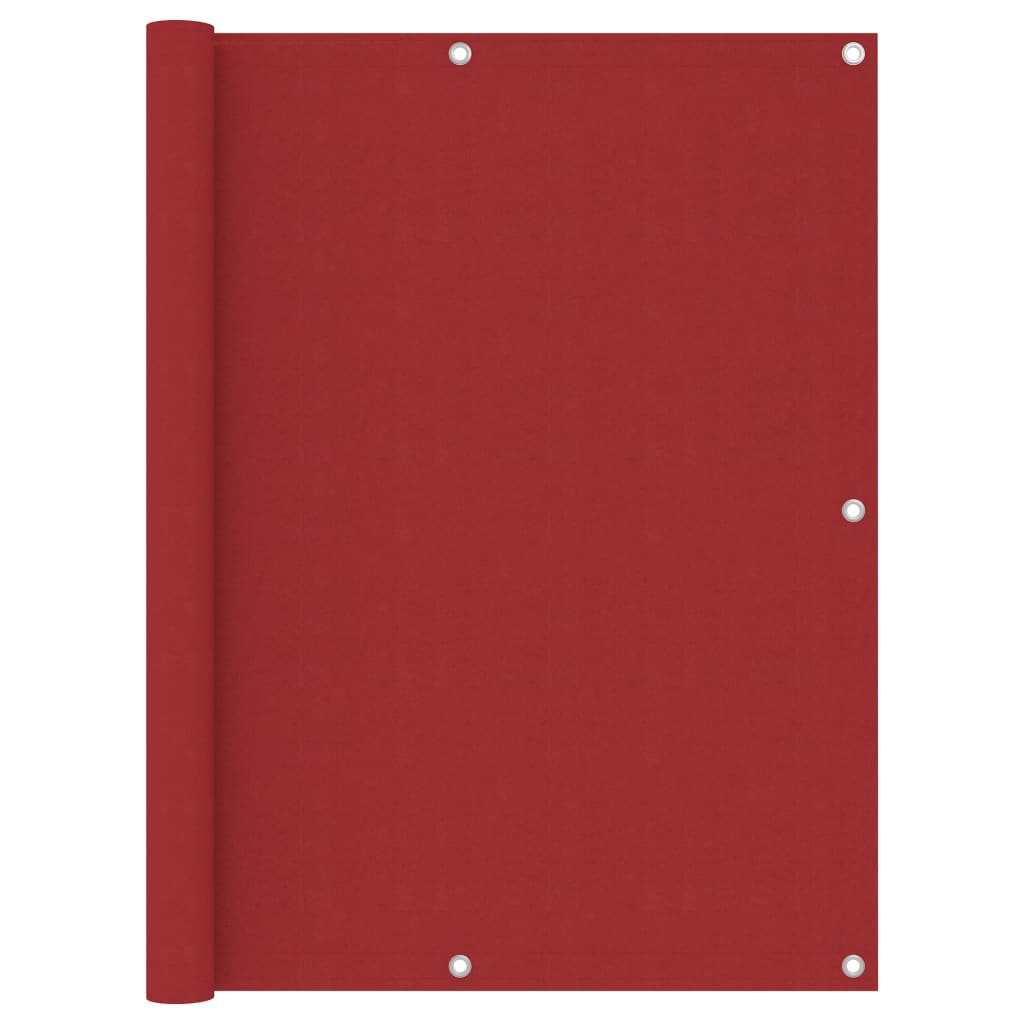 Balcony privacy screen red 120x400 cm Oxford fabric