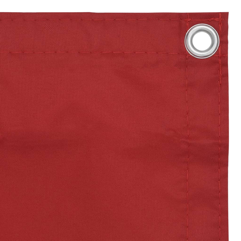 Balcony privacy screen red 120x400 cm Oxford fabric