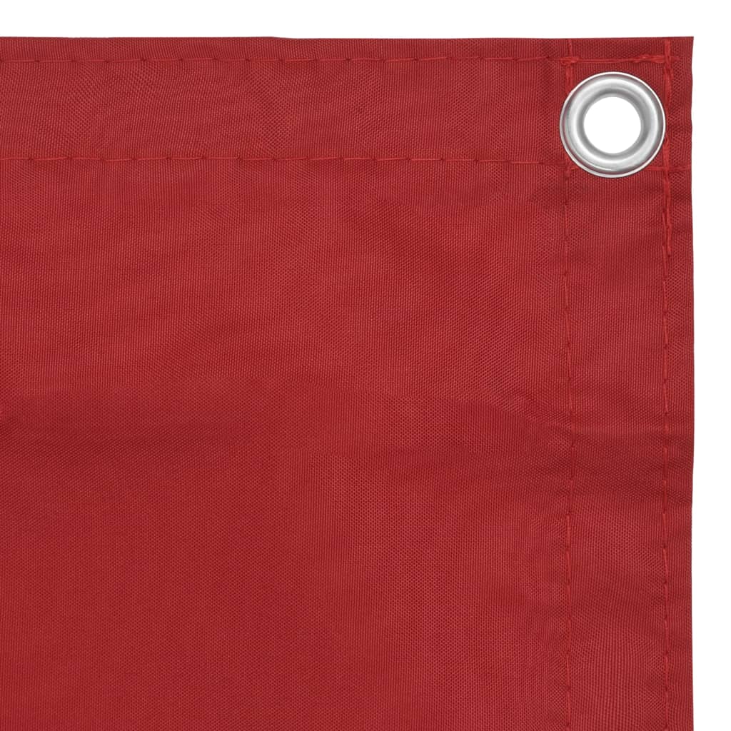 Balcony privacy screen red 120x500 cm Oxford fabric