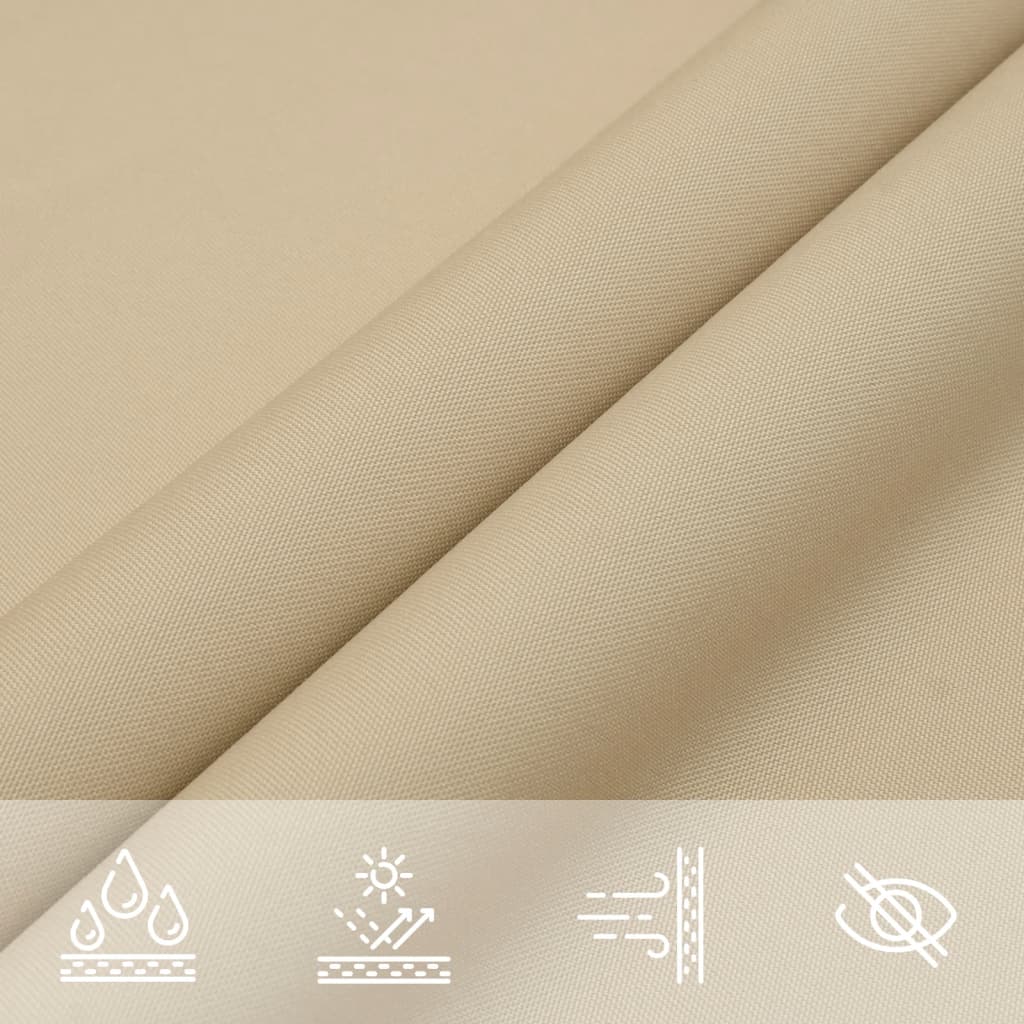 Sun shade sail Oxford fabric triangular 3x4x5 m beige