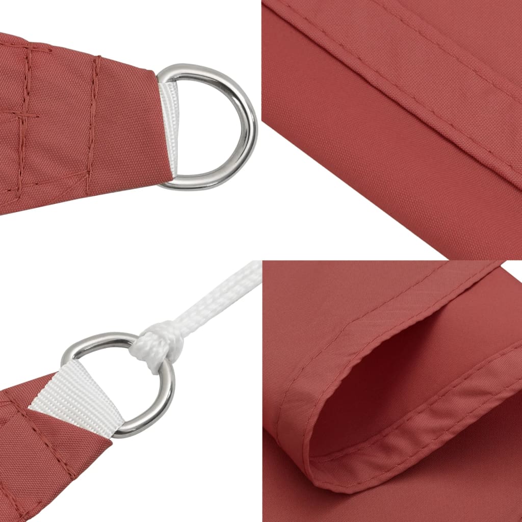 Sonnensegel Oxford-Gewebe Rechteckig 3x4 m Terrakotta-Rot