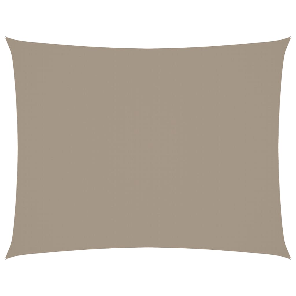 Sonnensegel Oxford-Gewebe Rechteckig 2,5x4 m Taupe