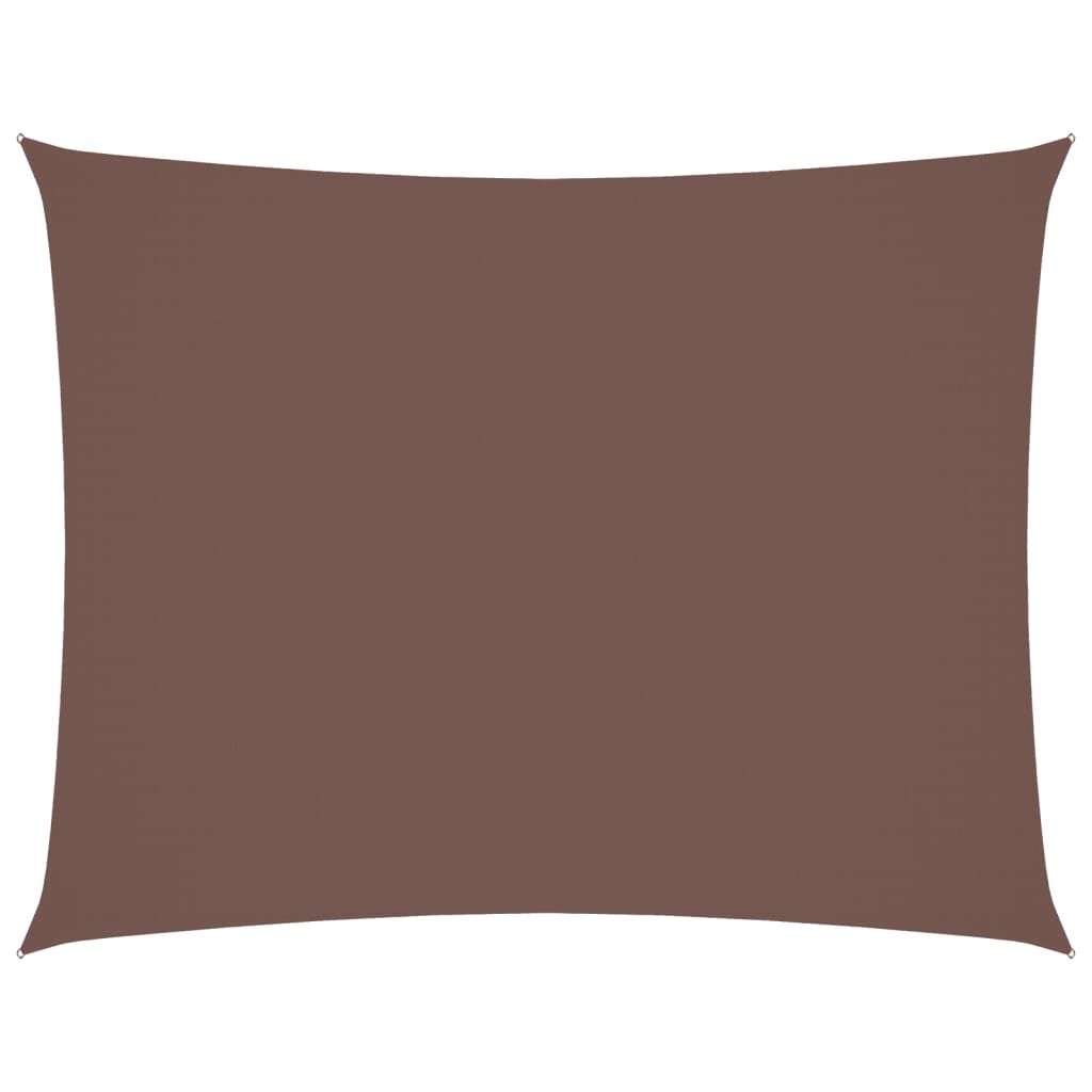Sonnensegel Oxford-Gewebe Rechteckig 3x4 m Braun