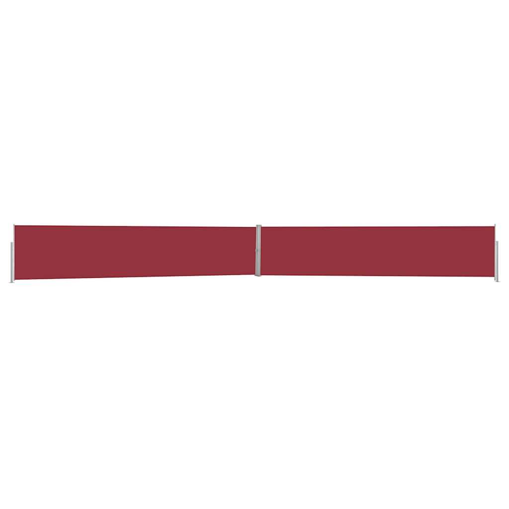 Ausziehbare Seitenmarkise 140x1200 cm Rot