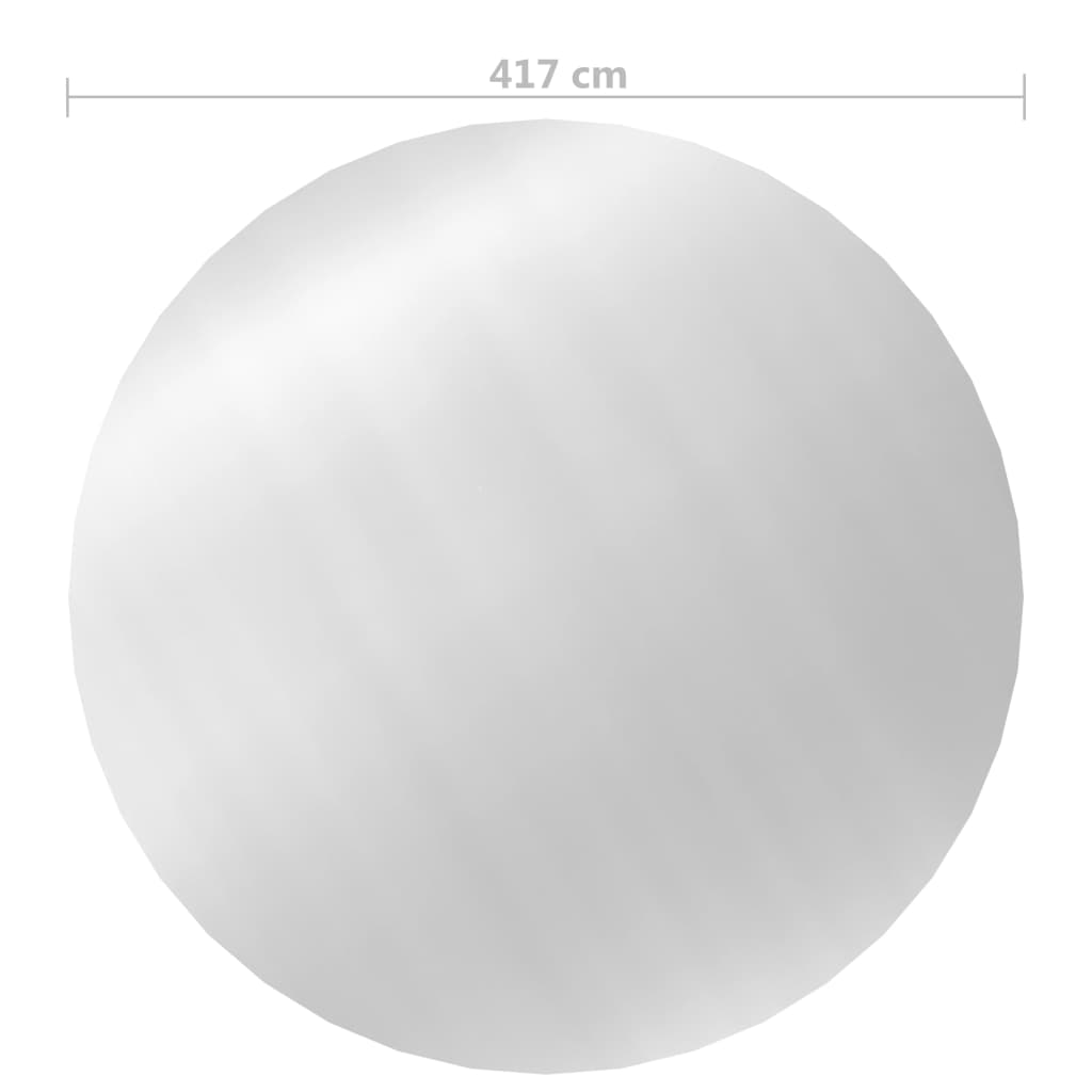 Couverture de piscine argent 417 cm PE