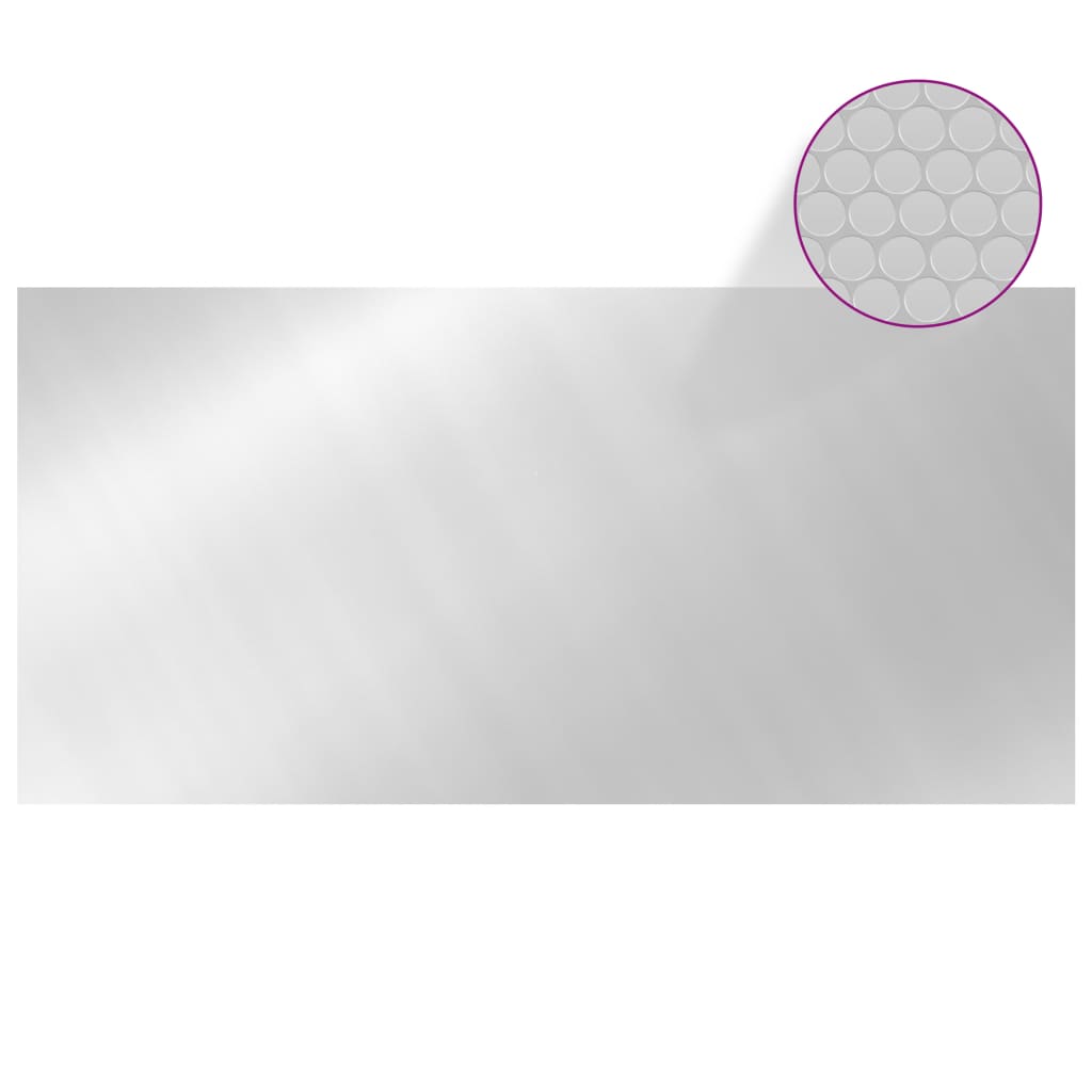 Couverture de piscine argent 450x220 cm PE
