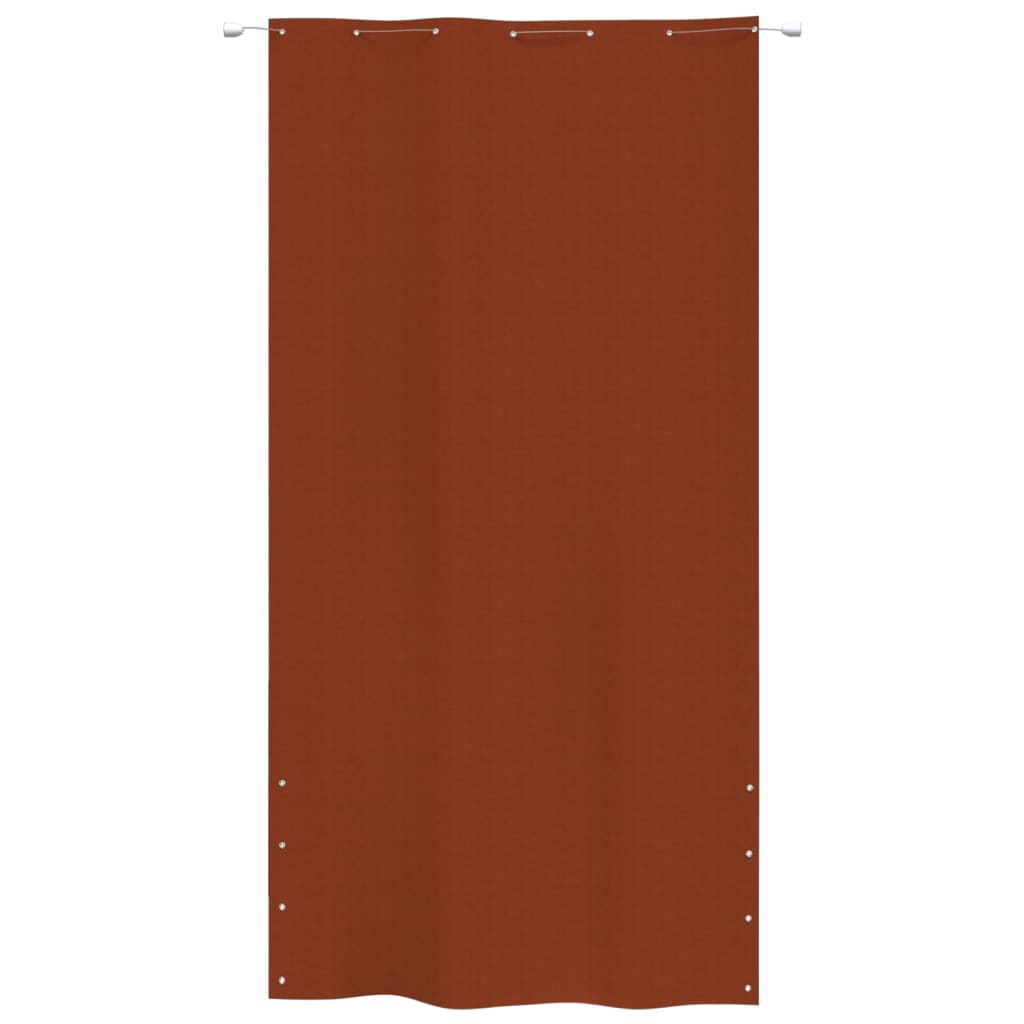 Balcony privacy screen terracotta red 140x240 cm Oxford fabric