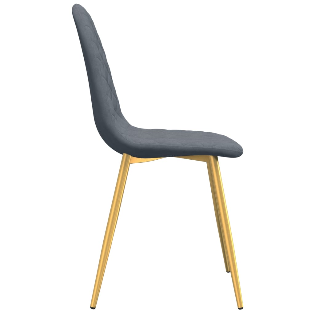 Dining room chairs 4 pcs. Dark gray velvet