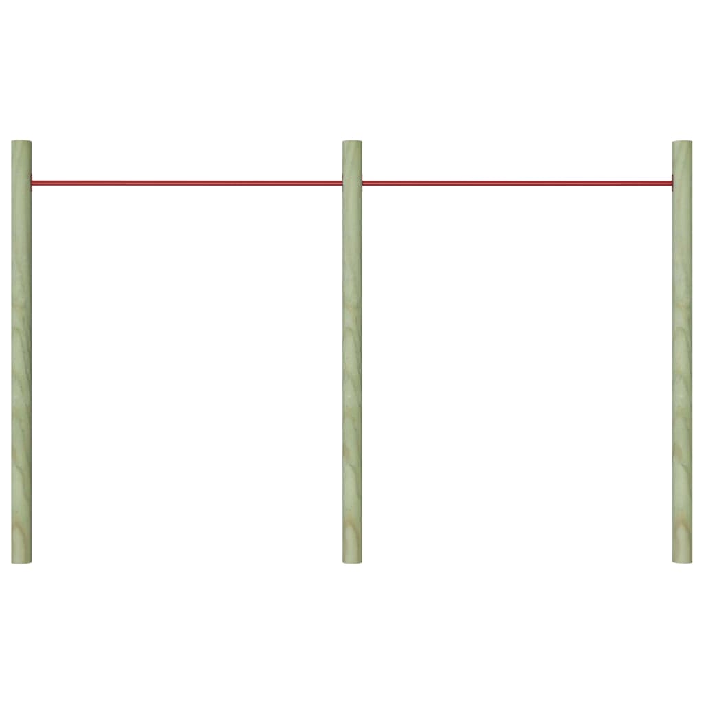 Gymnastics bars 2 pieces 125 cm steel red