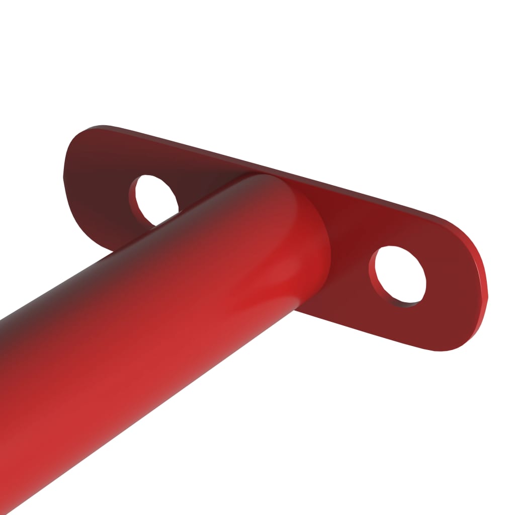 Gymnastics bars 2 pieces 125 cm steel red