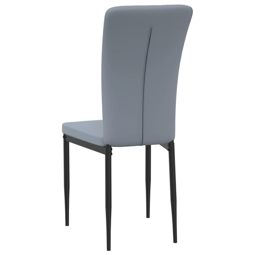 Dining room chairs 4 pcs. Light gray velvet