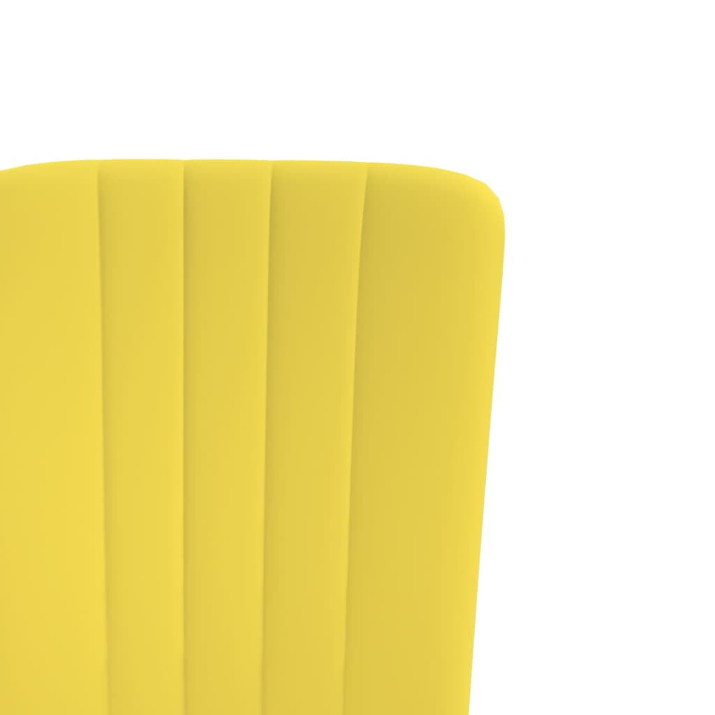 Dining room chairs 4 pcs. Mustard yellow velvet