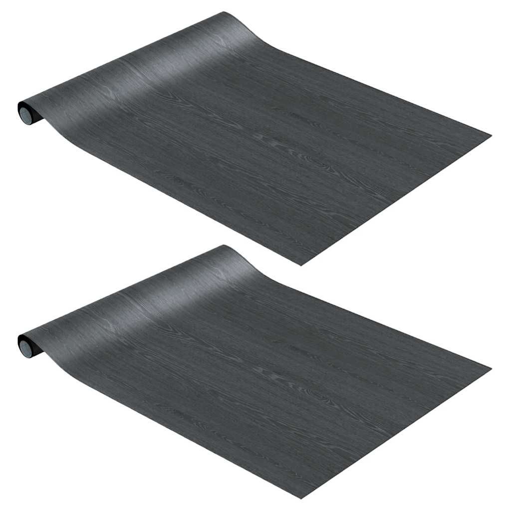 Möbelfolien 2 Stk. Selbstklebend Holz-Optik 500x90 cm PVC