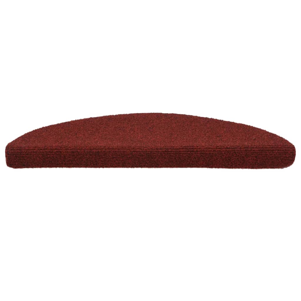 Self-adhesive stair mats 5 pcs. Red 56x17x3 cm needle felt