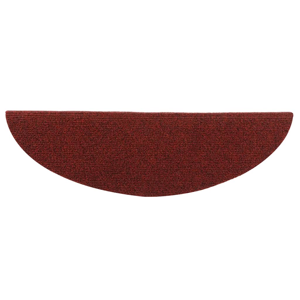 Self-adhesive stair mats 5 pcs. Red 56x17x3 cm needle felt