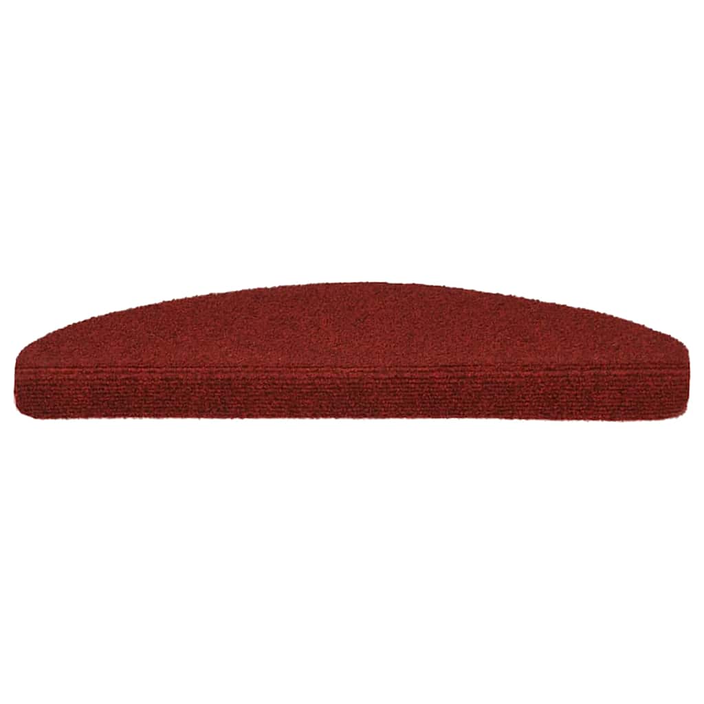 Selbstklebende Treppenmatten 5 Stk. Rot 65x21x4 cm Nadelvlies