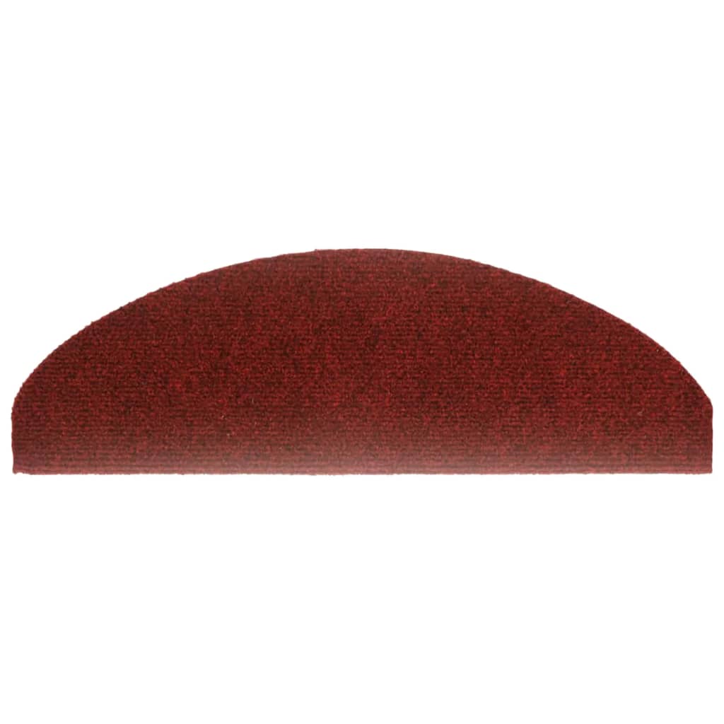 Selbstklebende Treppenmatten 10 Stk. Rot 65x21x4 cm Nadelvlies