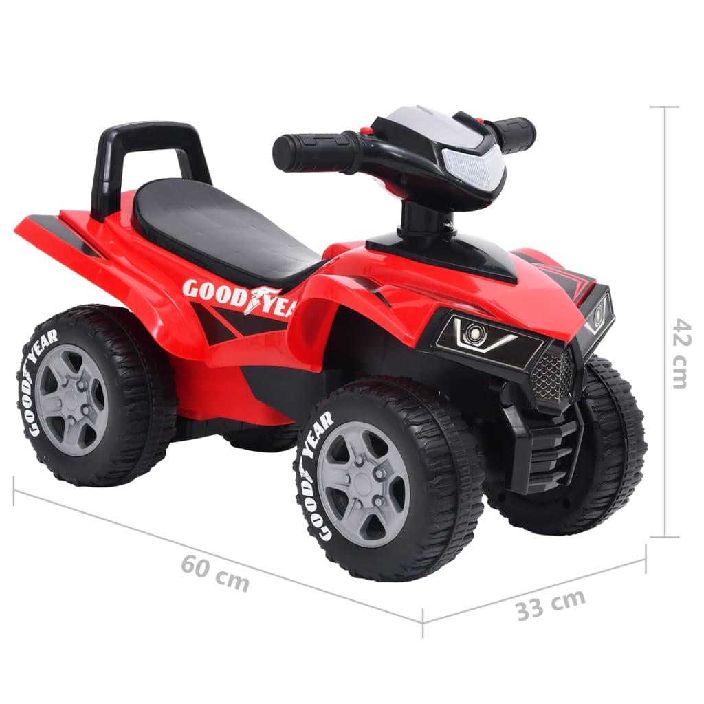 Ride-on quad for children Good Year Red